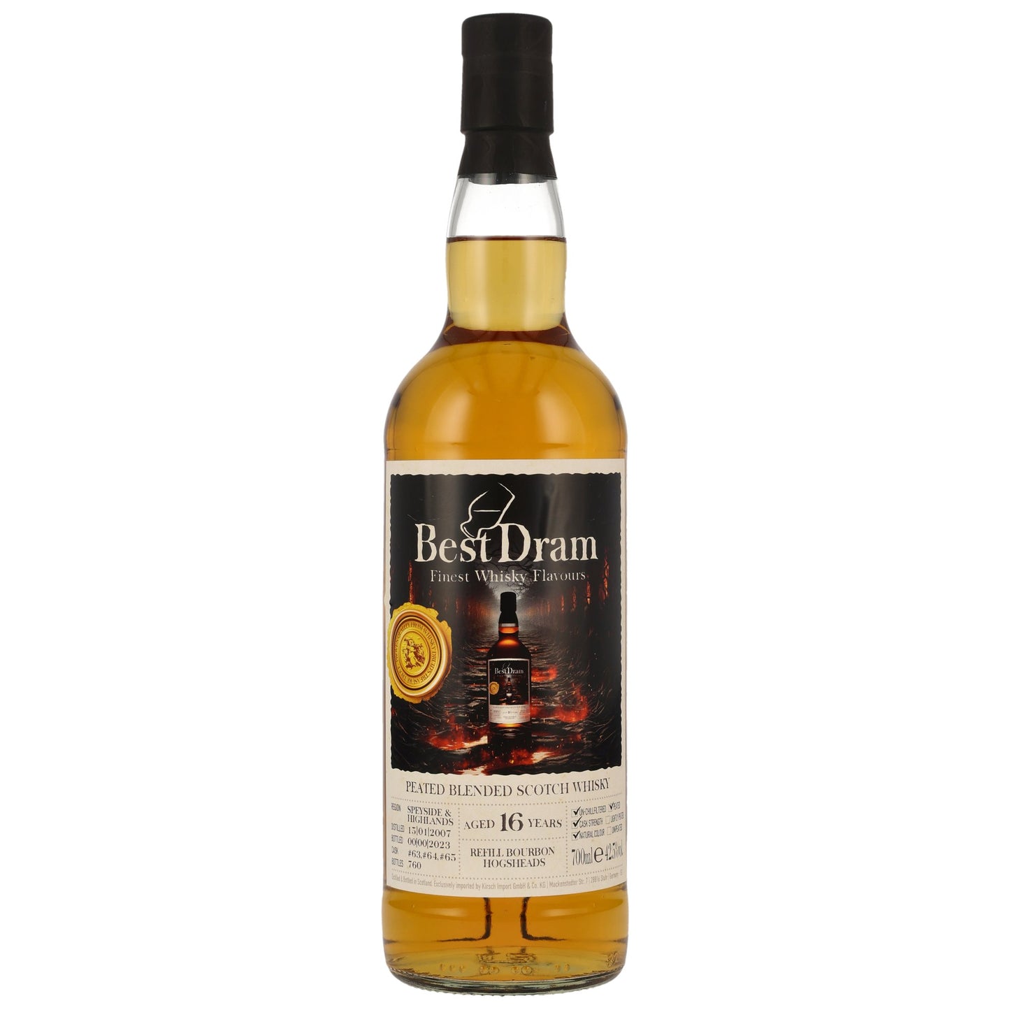 Best Dram 16 Jahre Peated Blended Scotch 42,5 %