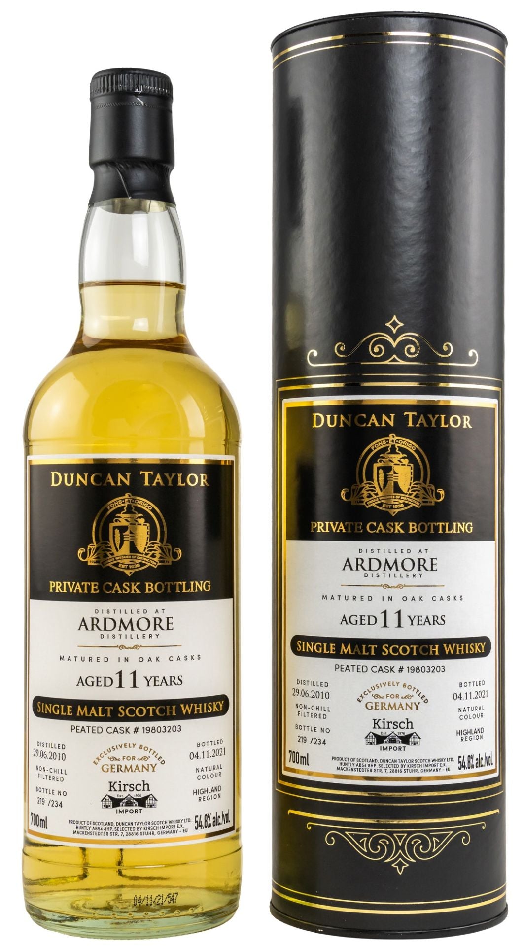 Ardmore 11 Jahre 2010/2021 Private Cask Kirsch 54,8 %
