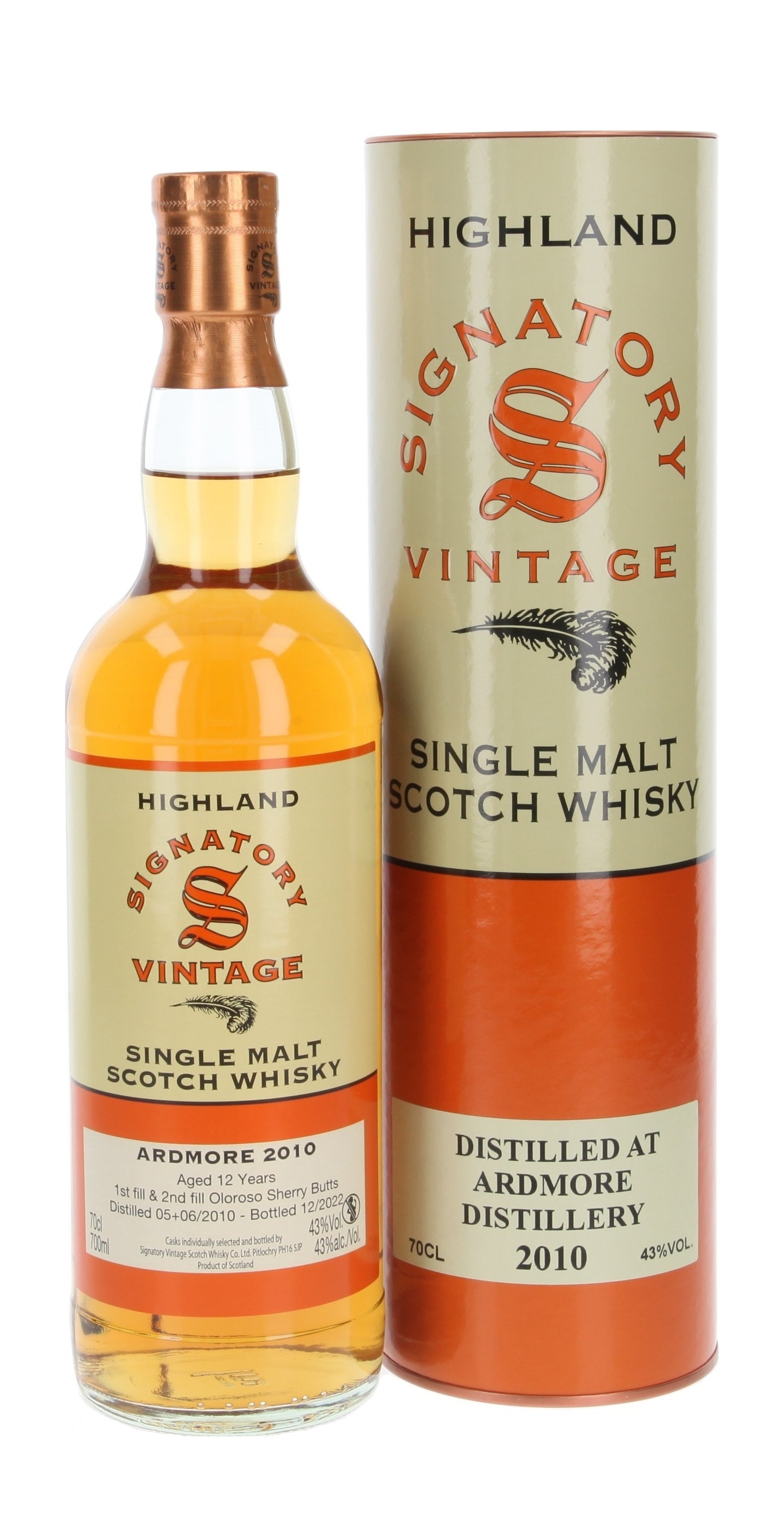 Ardmore Signatory Vintage 12 Jahre 2010/2022 43,0 %