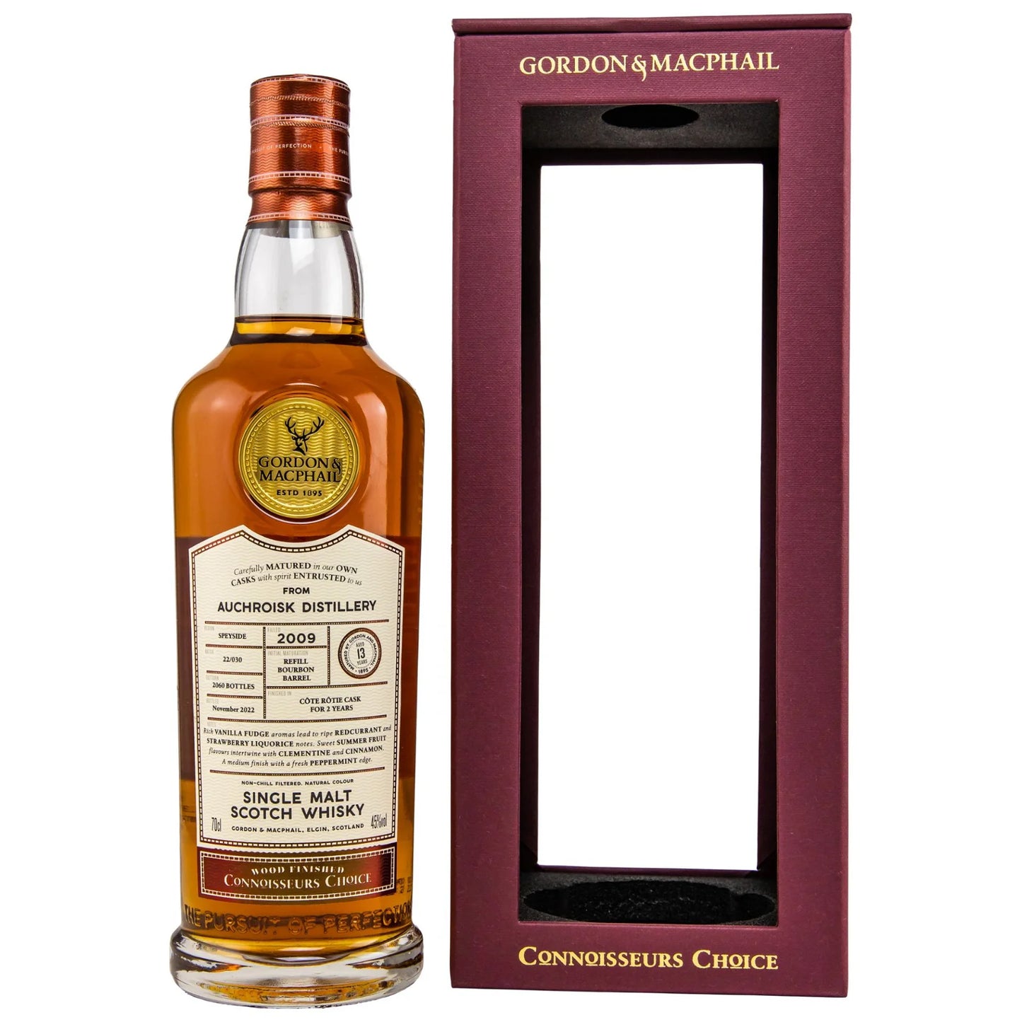 Auchroisk 09/22 - 13 Jahre Côte Rôtie Connoisseurs Choice 45,0 % (Gordon & MacPhail)