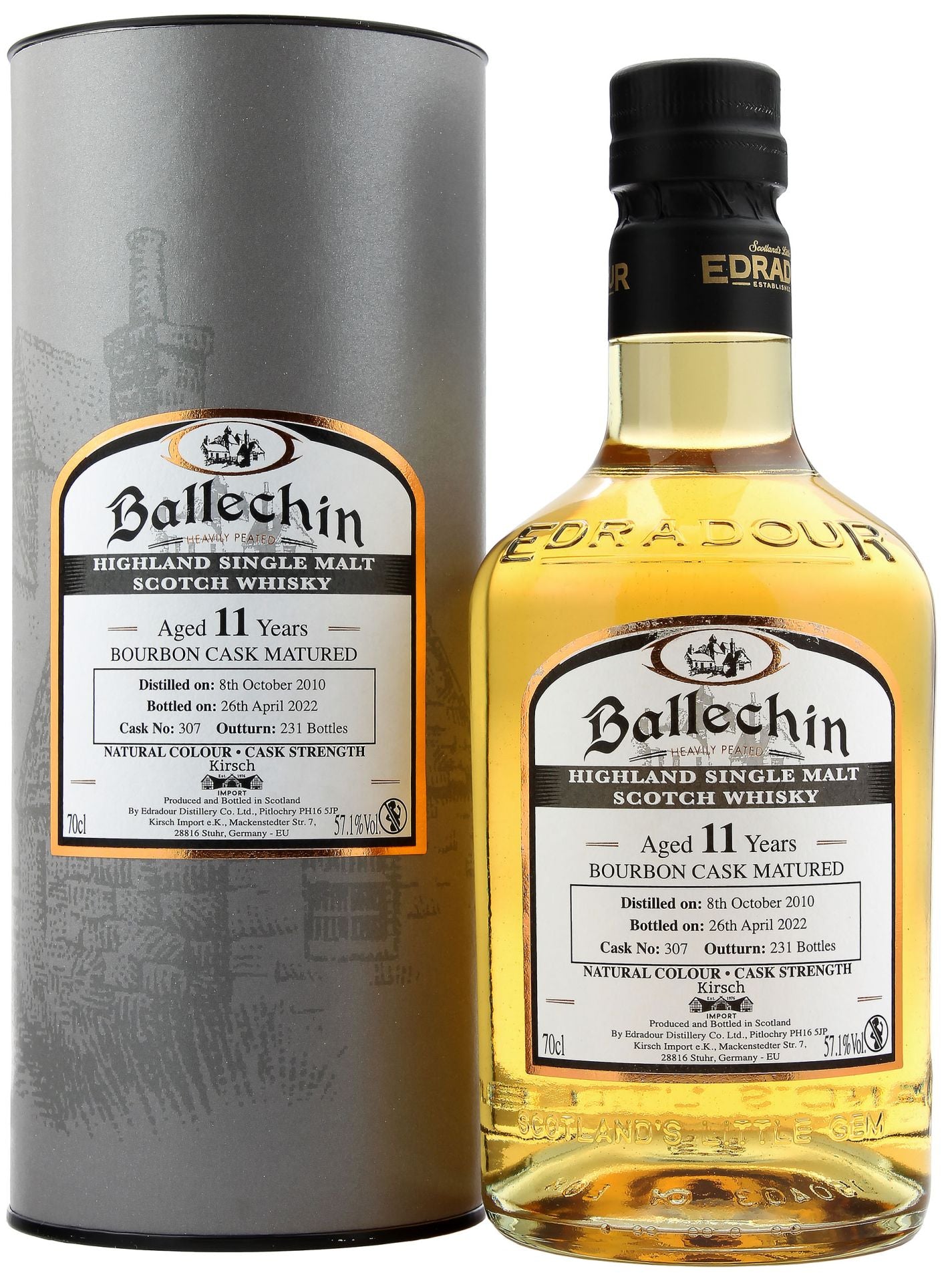 Ballechin 11 Jahre 2010/2022 Single Bourbon Cask 57,1 %