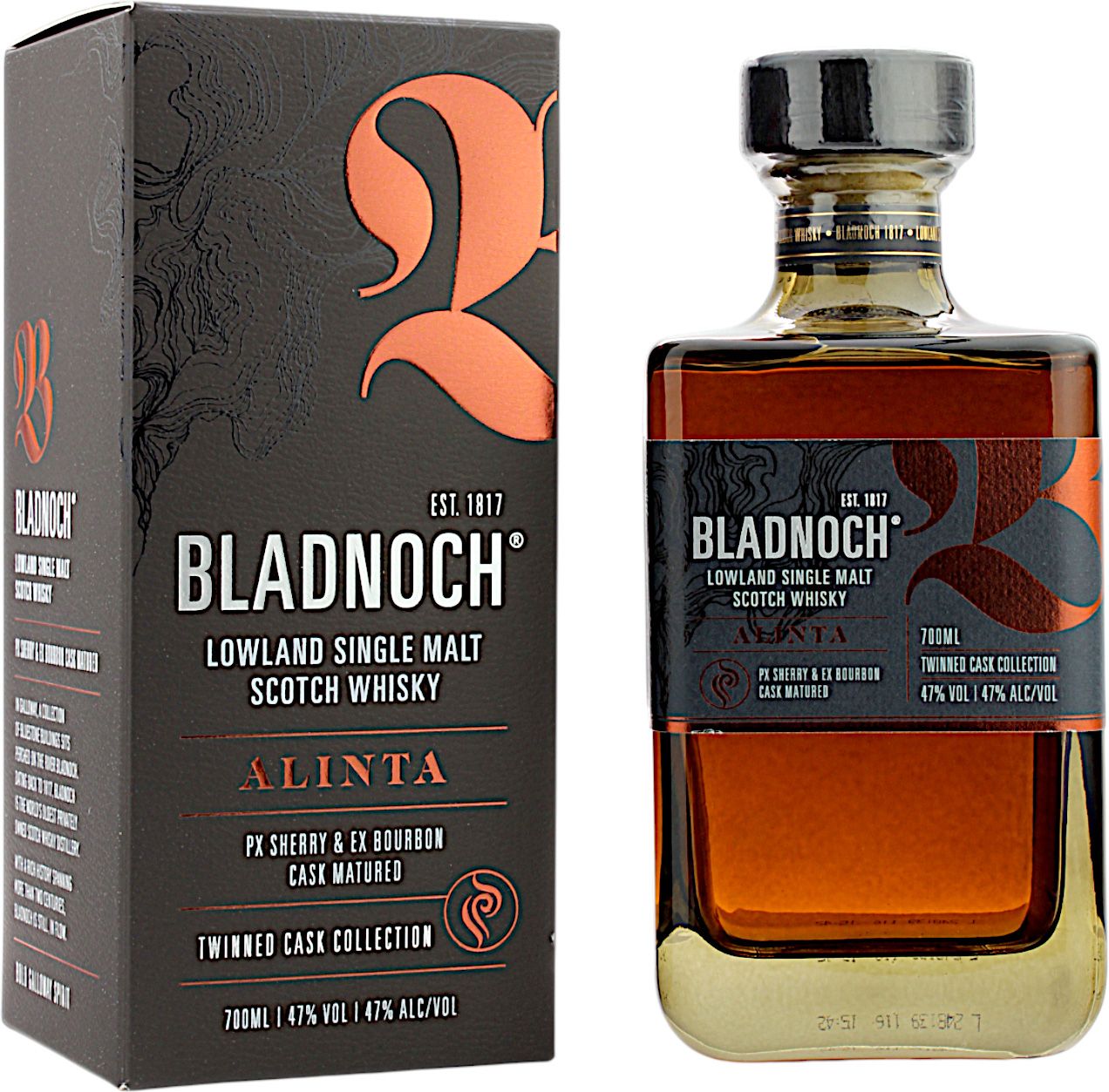 Bladnoch Alinta Peated PX Sherry Bourbon Cask 47,0%