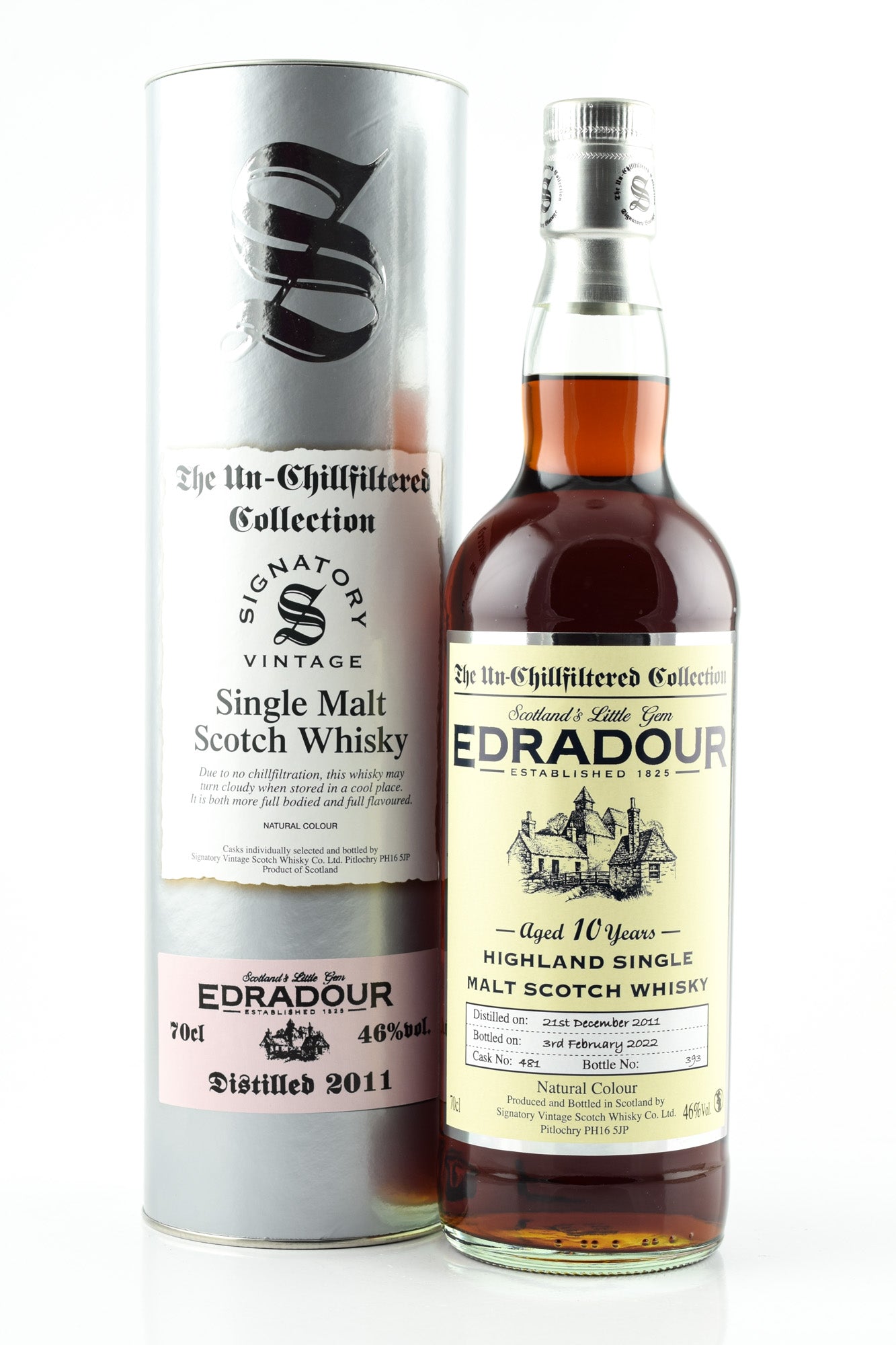 Edradour 2011 10 Jahre Single Cask (Signatory Vintage) 46,0 %