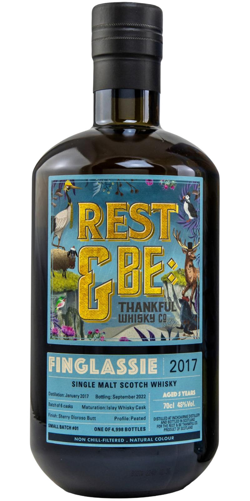 Finglassie 5 Jahre 2017 Islay Olorosso Cask 46,0 % (Rest & be Thankful Whisky Company)