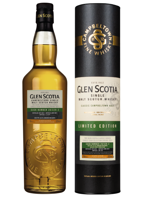 Glen Scotia 8 Jahre - Vintage 2013 Single Cask No.: 20/329-2 55,8 %