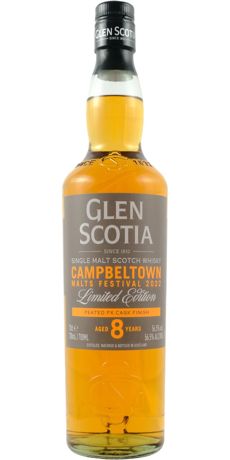 Glen Scotia 8 Jahre Festival 2022 Peated PX 56,5 %