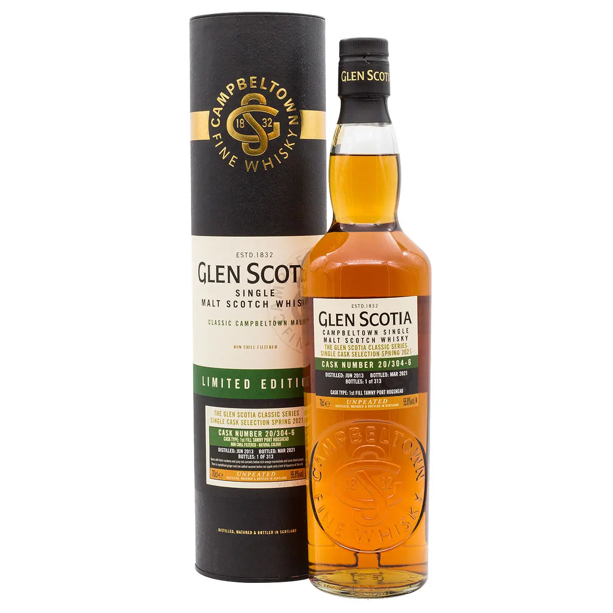 Glen Scotia 8 Jahre Single Cask No.: 20/304-6 Tawny Port 55,8 %