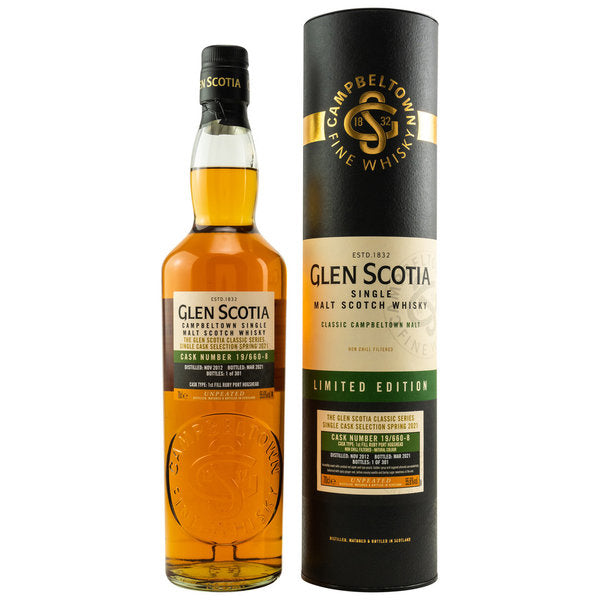 Glen Scotia 9 Jahre Single Cask No.: 19/660-8 Ruby Port 55,6 %