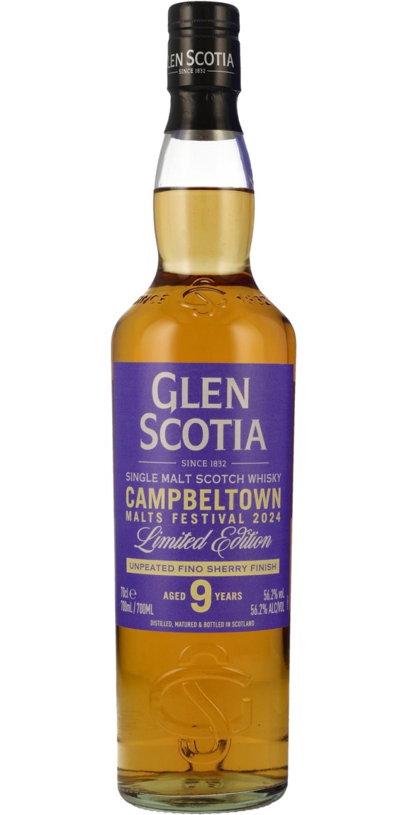 Glen Scotia 9 Jahre Unpeated Festival 2024 Fino Sherry Finish 56,2 %