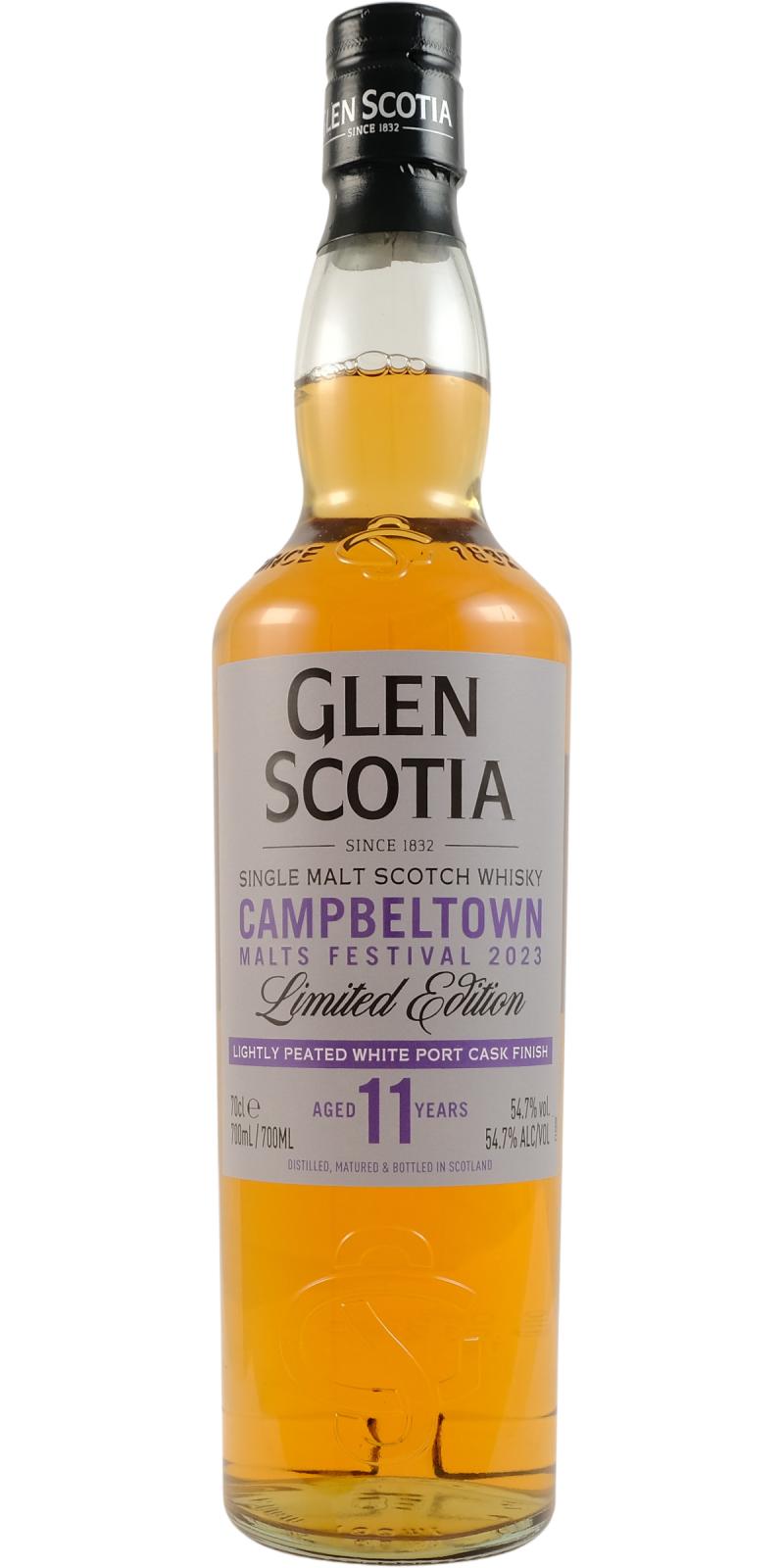 Glen Scotia 11 Jahre Lightly Peated Festival 2023 White Port 54,7 %