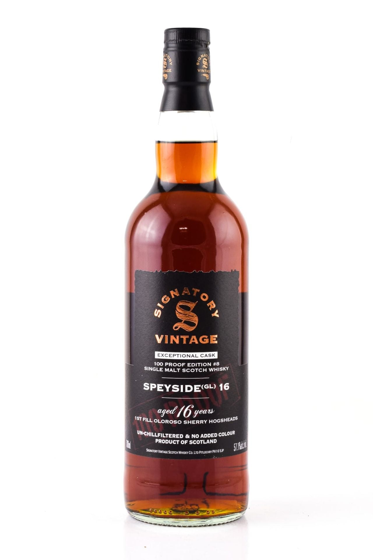 Speyside (GL) 16 Jahre 100 Proof Exceptional Cask Edition #8 57,1% – Signatory Vintage