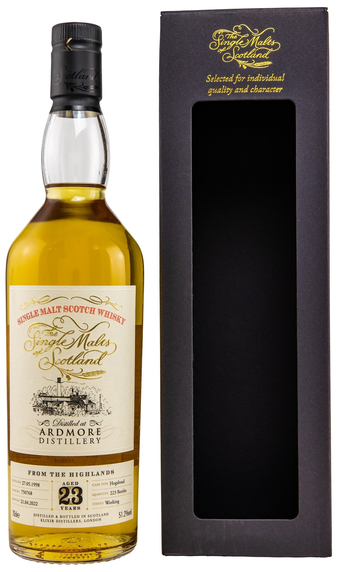 Ardmore 1998/2022 23 Jahre SMOS 51,2 % (Elixir Distillers)