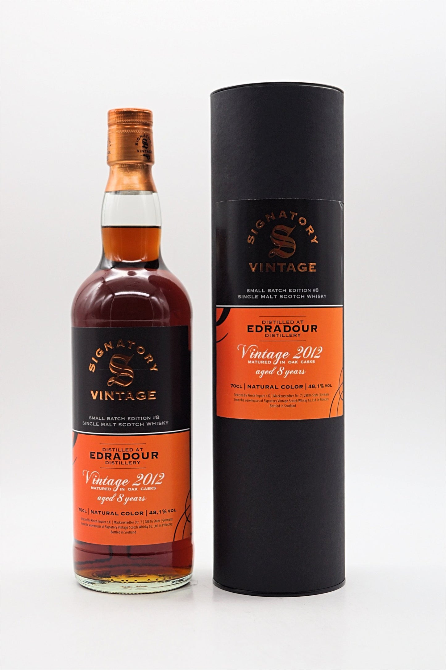 Edradour Small Batch 2012 8 Jahre (Signatory Vintage) 48,1 %