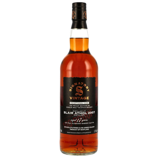 Blair Athol 17 Jahre 2007–2025 100 Proof Exceptional Cask Edition #9 57,1% (Signatory Vintage)