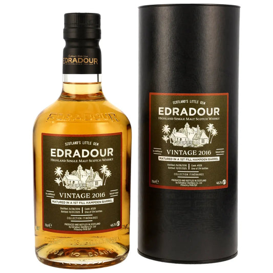 Edradour 8 Jahre 2016–2025 Collection Itinéraires First Fill Hampden Rum Barrel 48,2%
