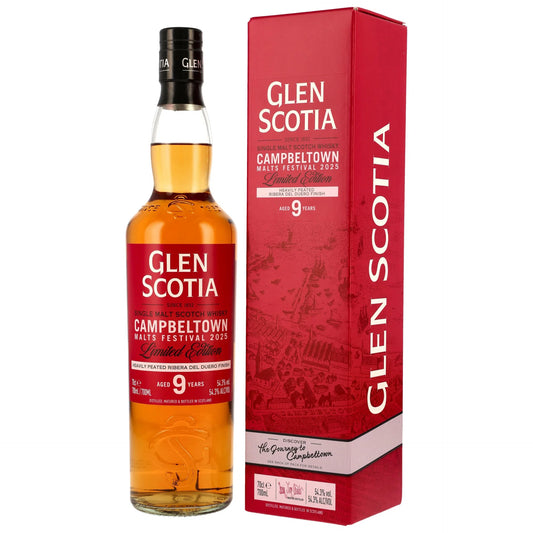 Glen Scotia Campbeltown Malts Festival 2025 9 Jahre Ribera del Duero Finish 54,3%