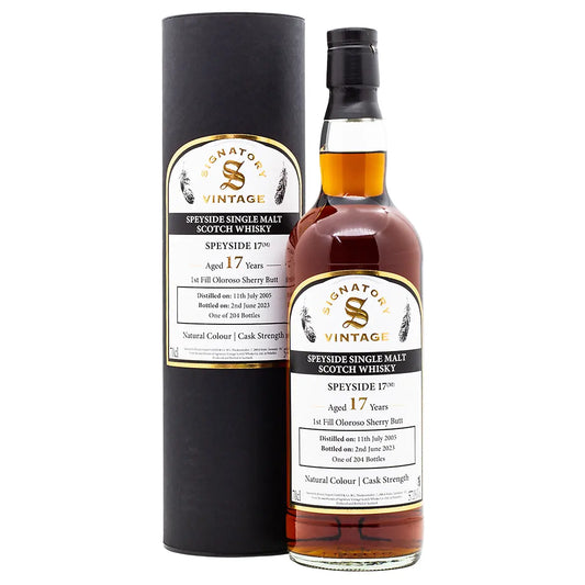 Speyside M 17 Jahre Oloroso Sherry Cask 57,1 % (Signatory Vintage)
